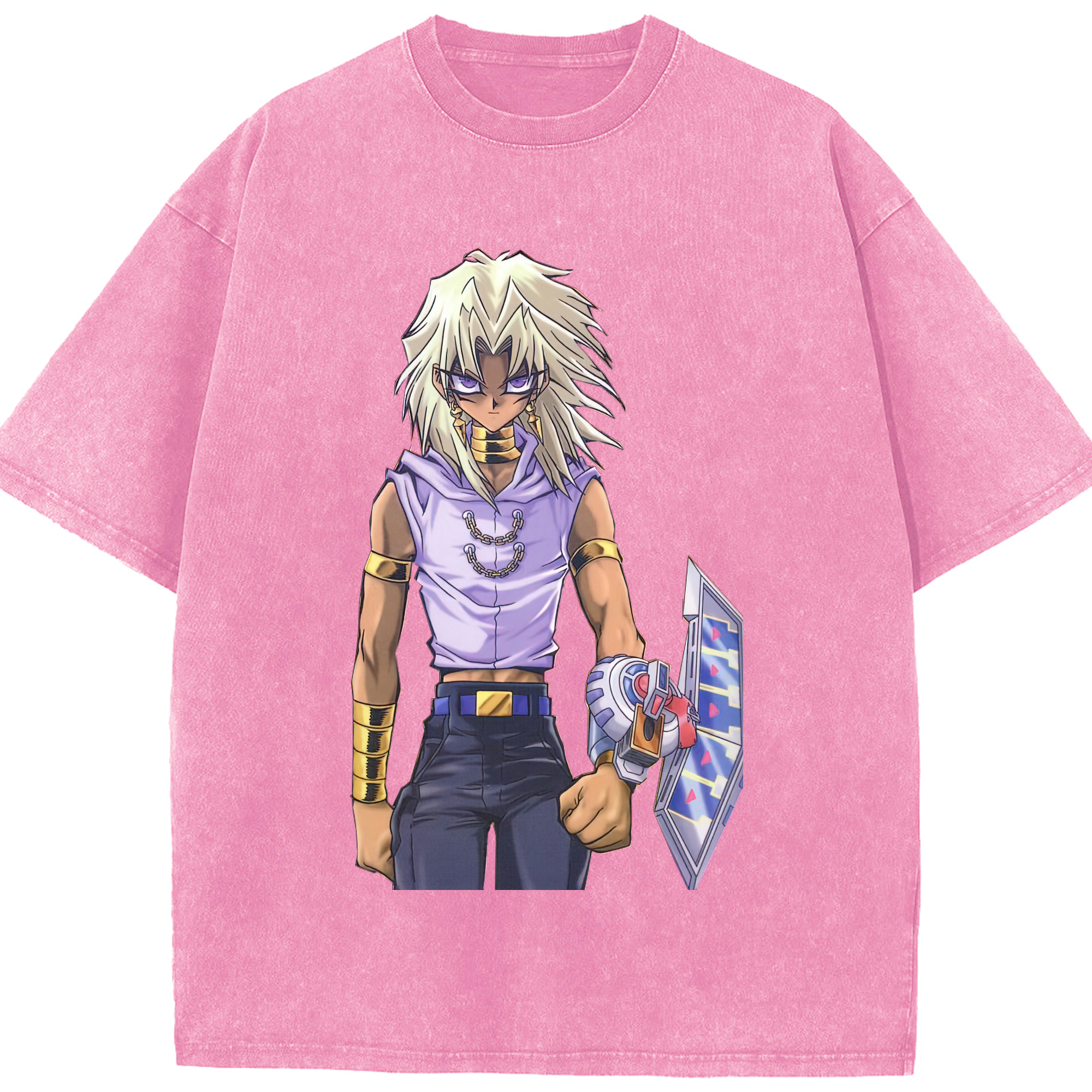 （画像用） 遊☆戯☆王 Yu-Gi-Oh! 綿100% ヴィンテージ風 半袖Tシャツ（フロントプリント）